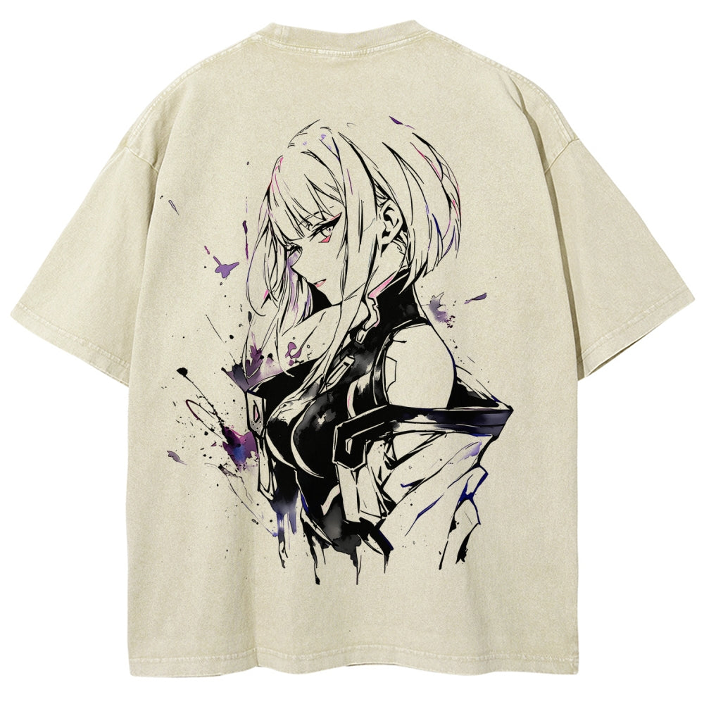 Cyberpunk Unisex Fit Washed T-Shirt 2511014900