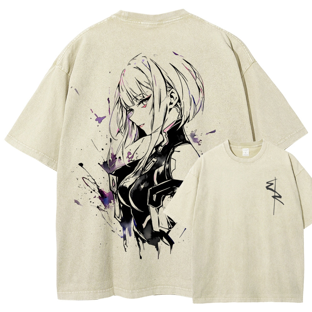 Cyberpunk Unisex Fit Washed T-Shirt 2511014900