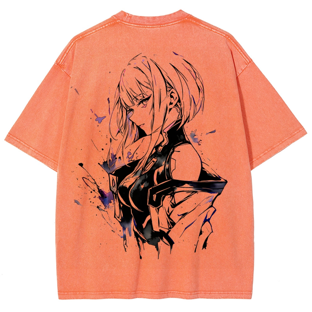 Cyberpunk Unisex Fit Washed T-Shirt 2511014900