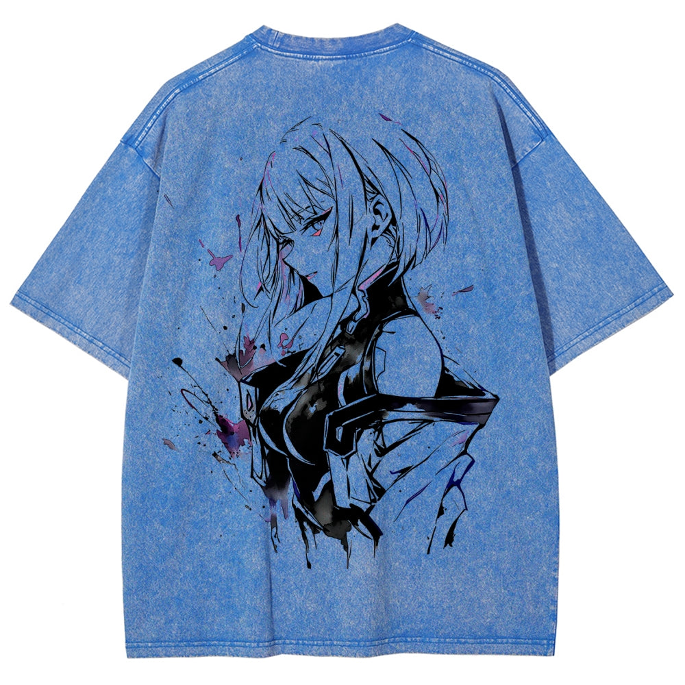 Cyberpunk Unisex Fit Washed T-Shirt 2511014900