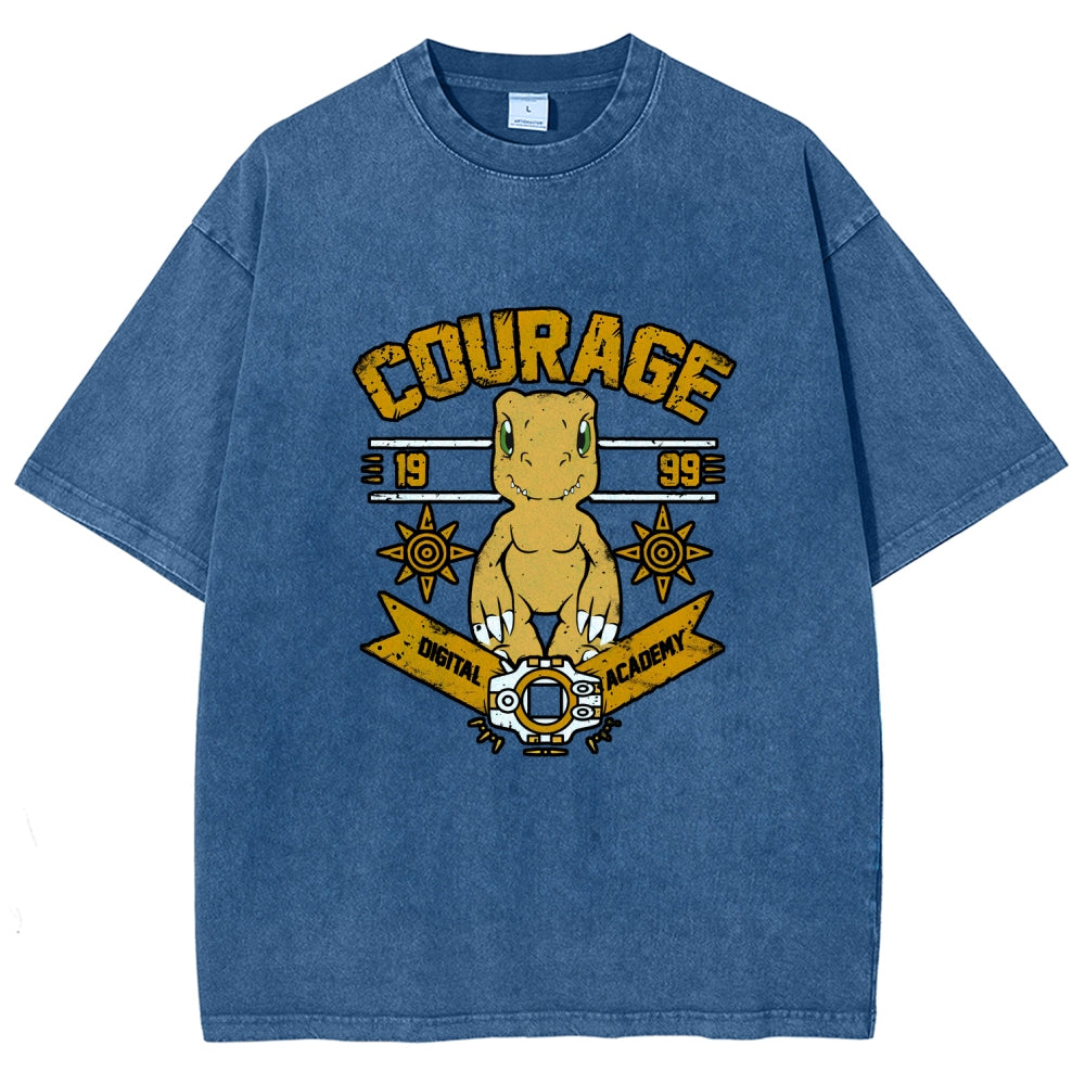 Digimon Unisex Fit Washed T-Shirt 2511014933