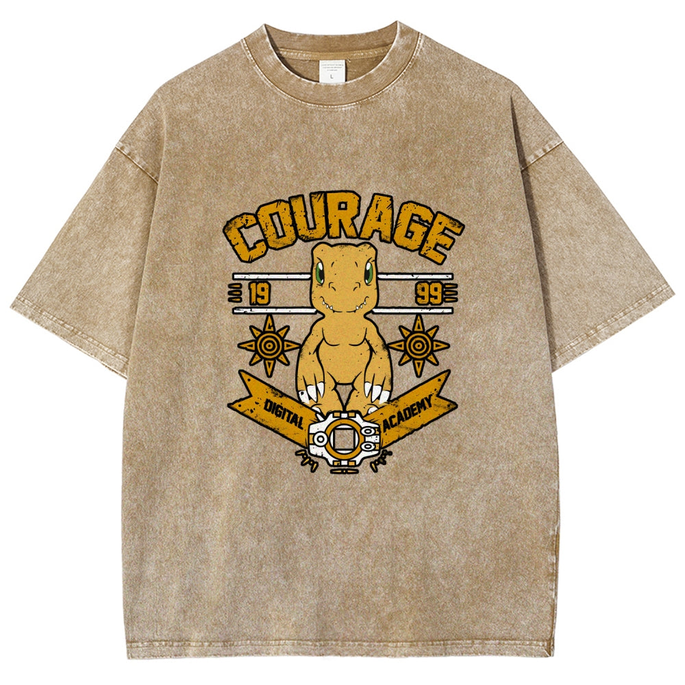 Digimon Unisex Fit Washed T-Shirt 2511014933