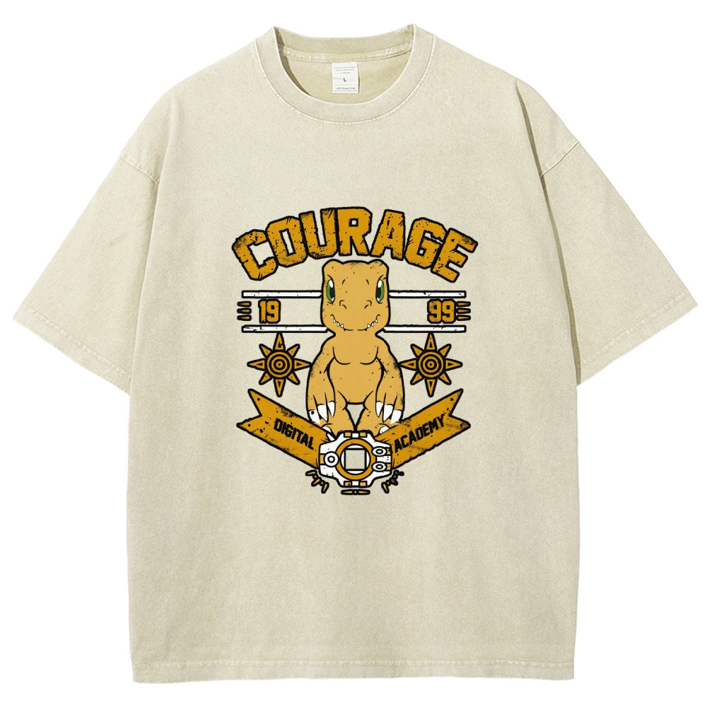 Digimon Unisex Fit Washed T-Shirt 2511014933