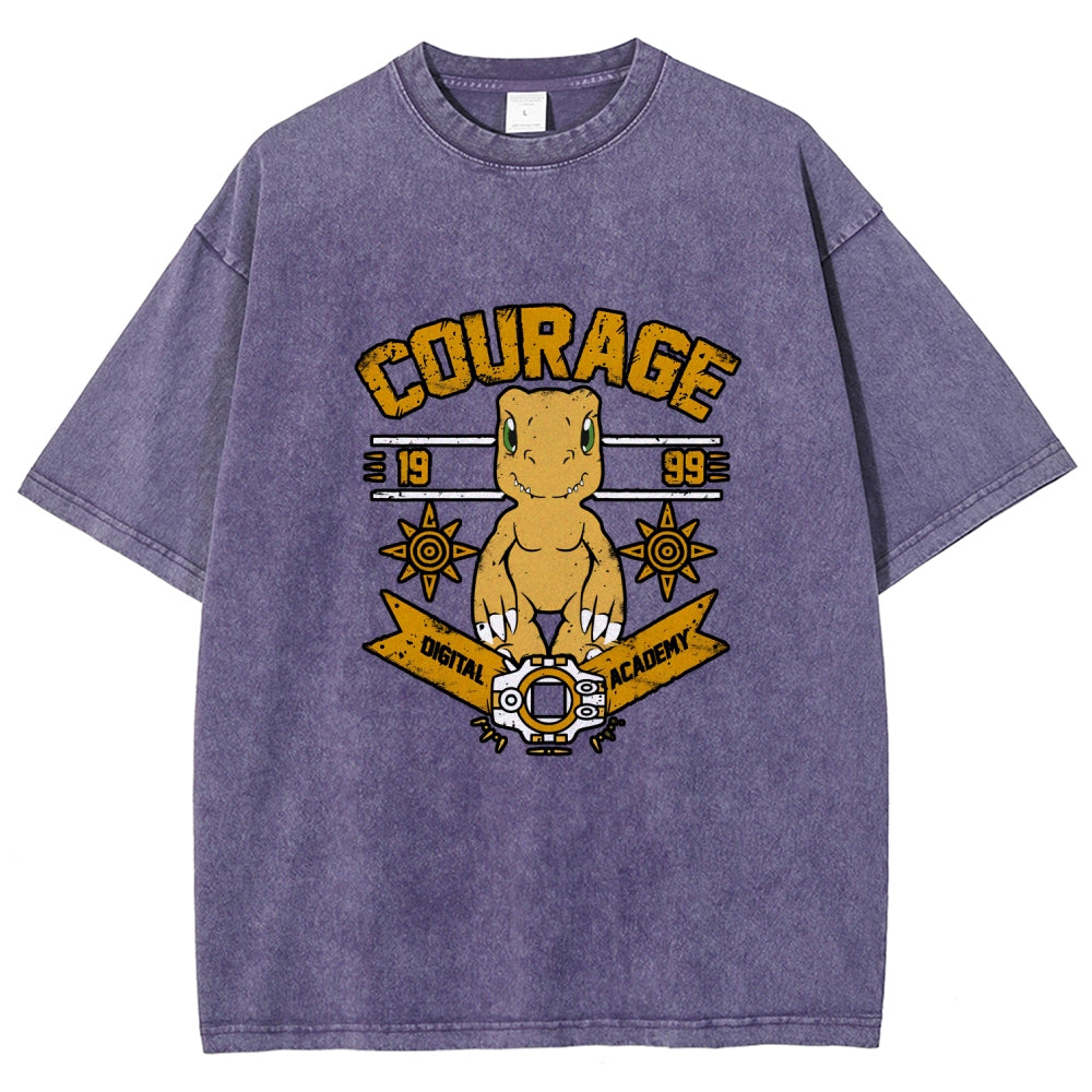 Digimon Unisex Fit Washed T-Shirt 2511014933
