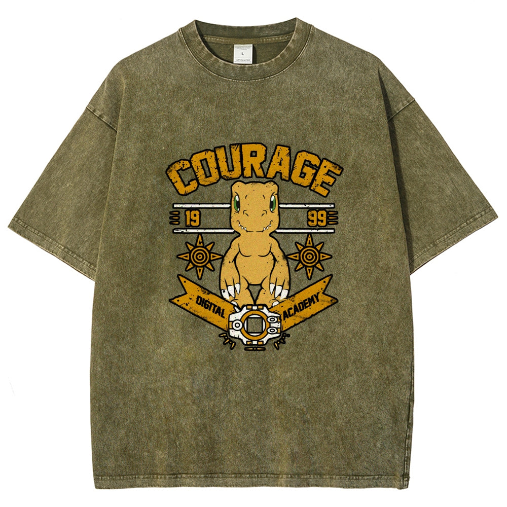 Digimon Unisex Fit Washed T-Shirt 2511014933