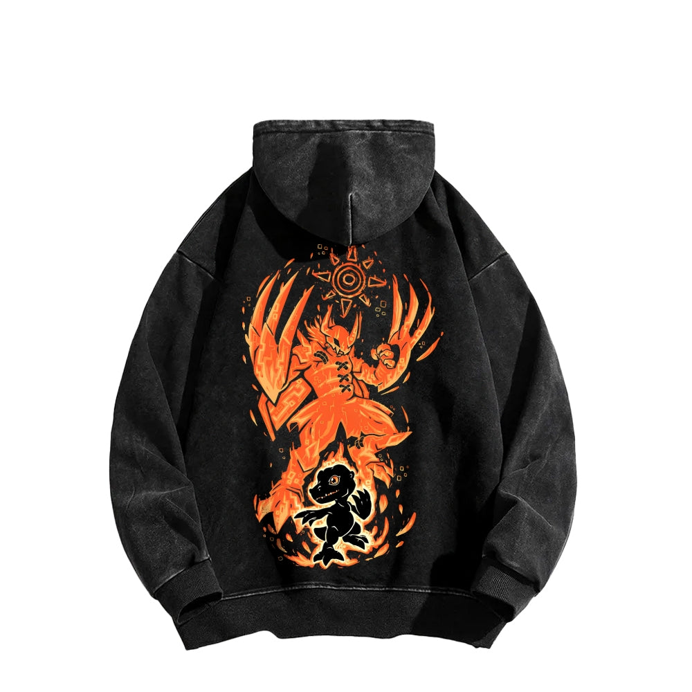 Digimon Unisex washed sweatshirts 2511015020