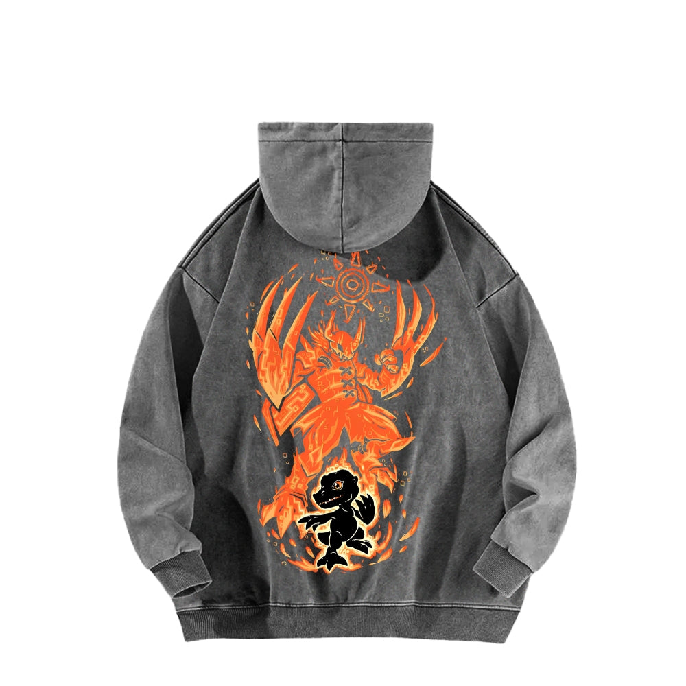 Digimon Unisex washed sweatshirts 2511015020