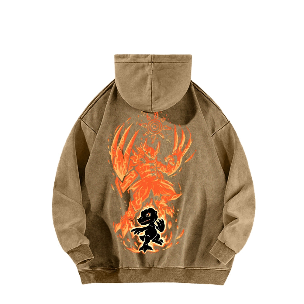 Digimon Unisex washed sweatshirts 2511015020