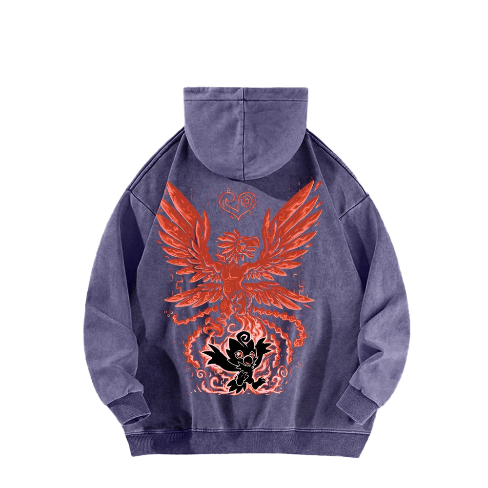 Digimon Unisex washed sweatshirts 2511015041