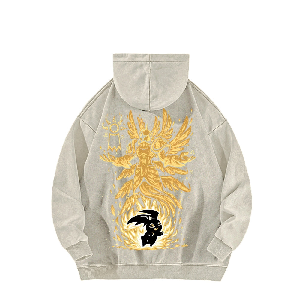 Digimon Unisex washed sweatshirts 2511015049