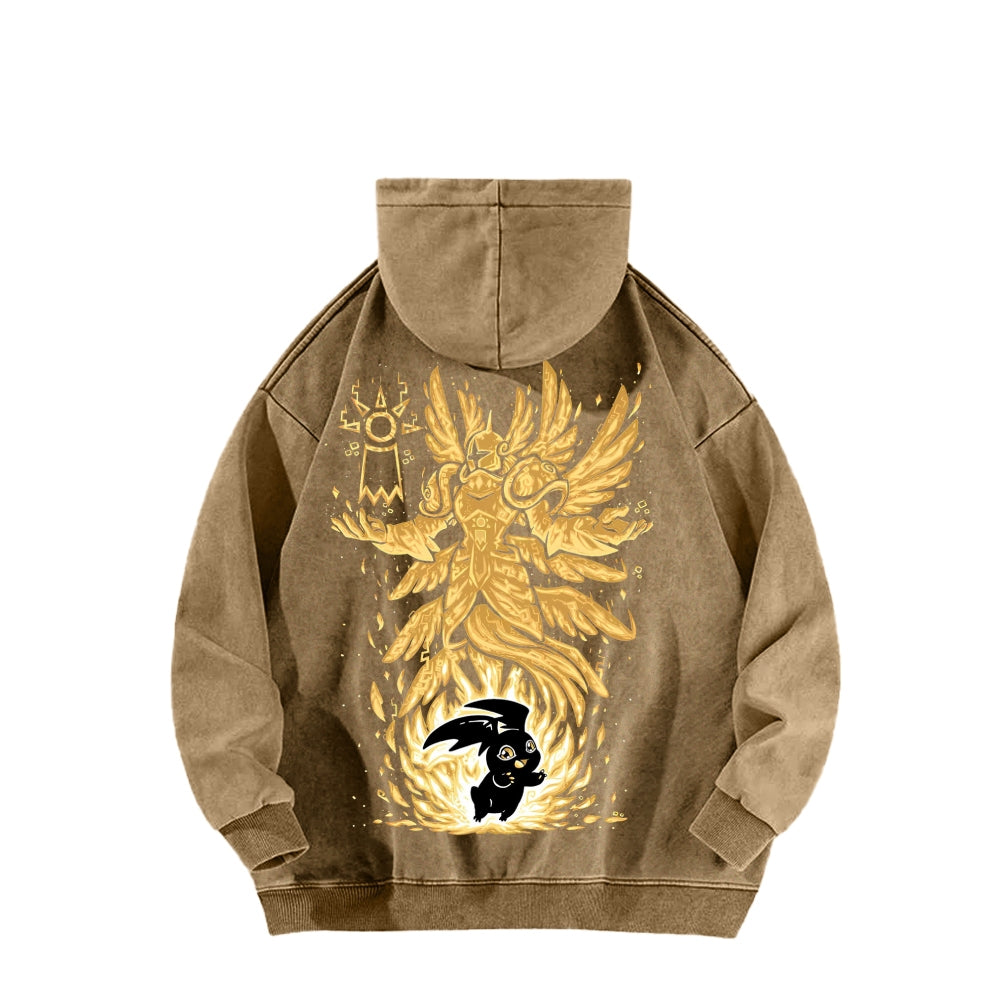 Digimon Unisex washed sweatshirts 2511015049