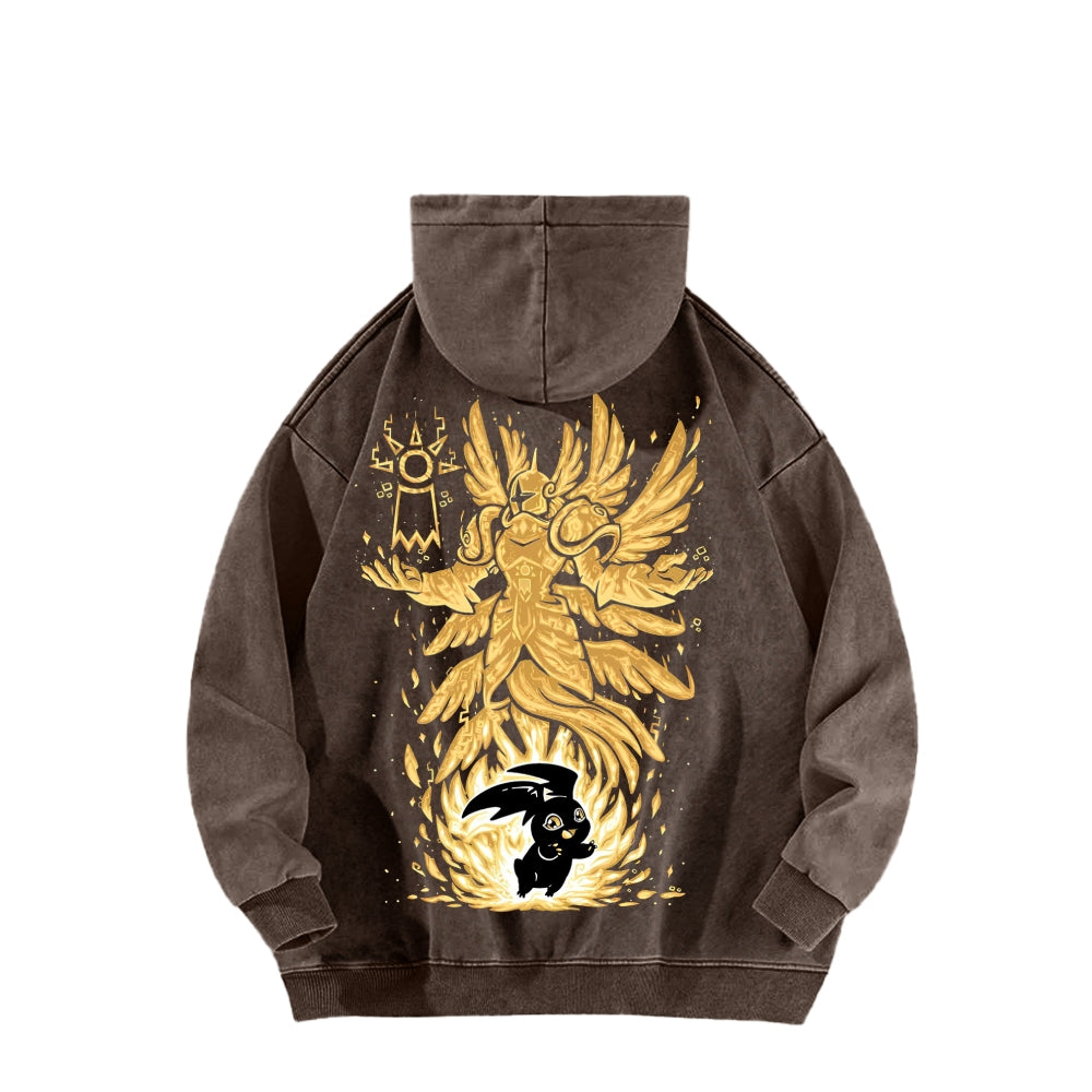Digimon Unisex washed sweatshirts 2511015049