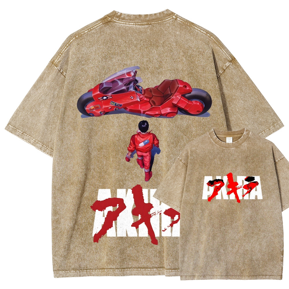 Akira Unisex Fit Washed T-Shirt 2511017492