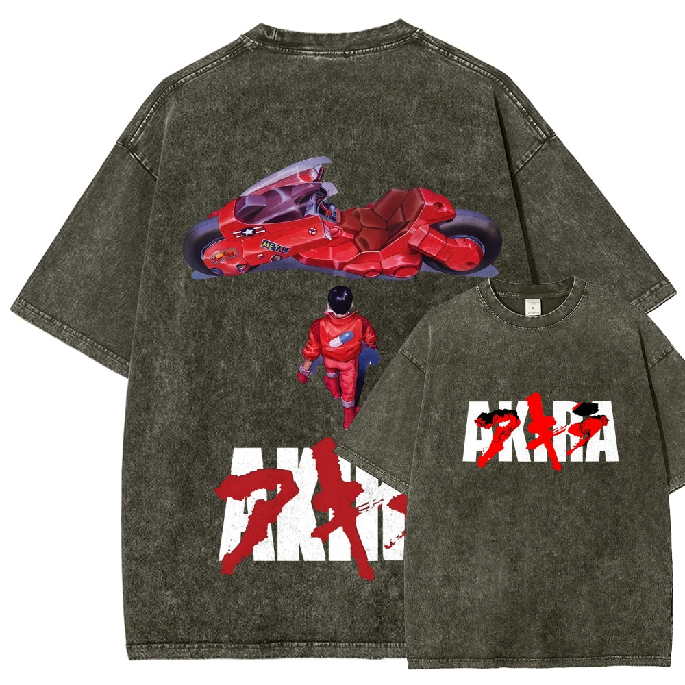 Akira Unisex Fit Washed T-Shirt 2511017492