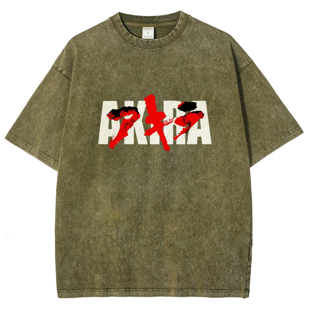 Akira Unisex Fit Washed T-Shirt 2511017492