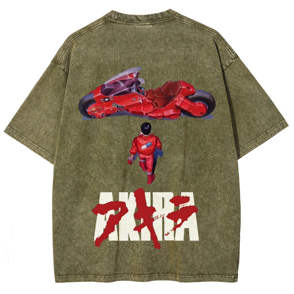 Akira Unisex Fit Washed T-Shirt 2511017492