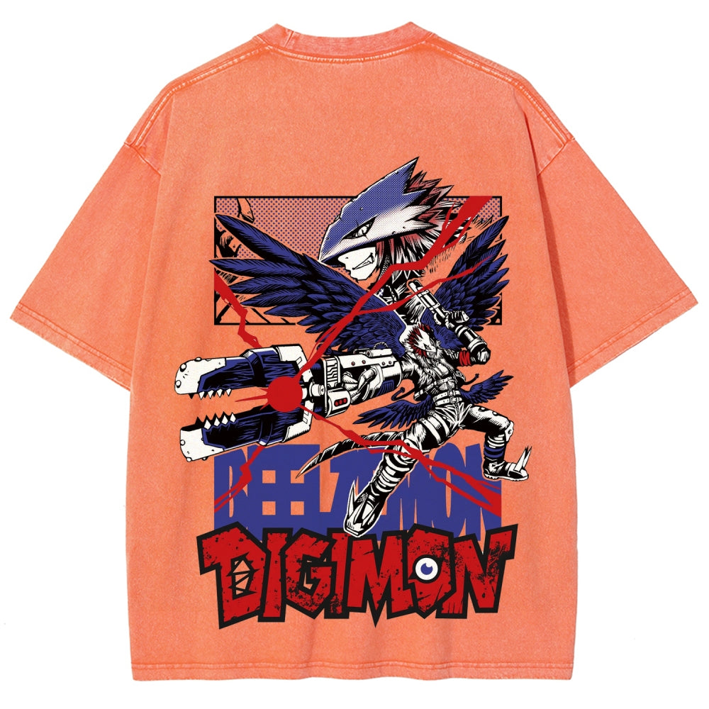Digimon Unisex Fit Washed T-Shirt 2511019188