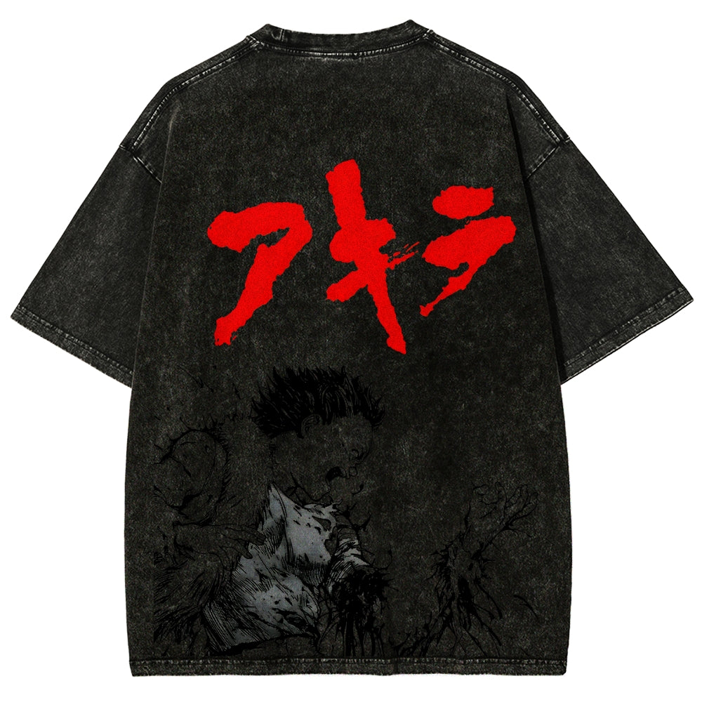 Akira Unisex Fit Washed T-Shirt 2511022971
