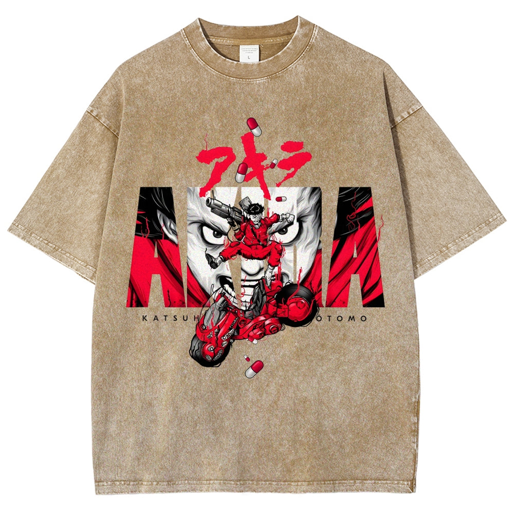 Akira Unisex Fit Washed T-Shirt 2511022971