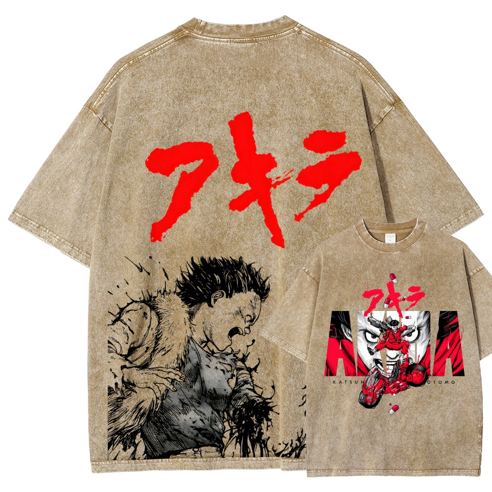 Akira Unisex Fit Washed T-Shirt 2511022971