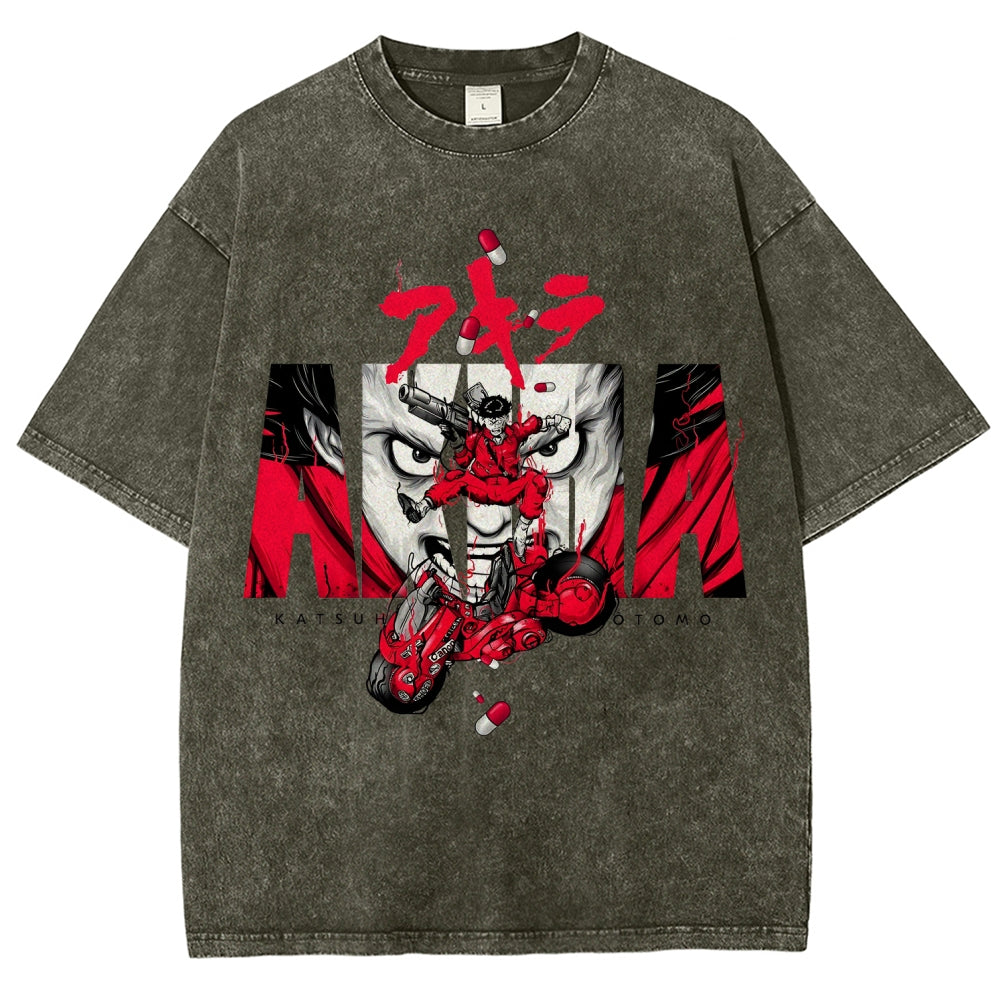 Akira Unisex Fit Washed T-Shirt 2511022971
