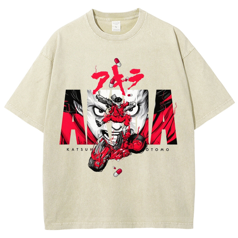 Akira Unisex Fit Washed T-Shirt 2511022971