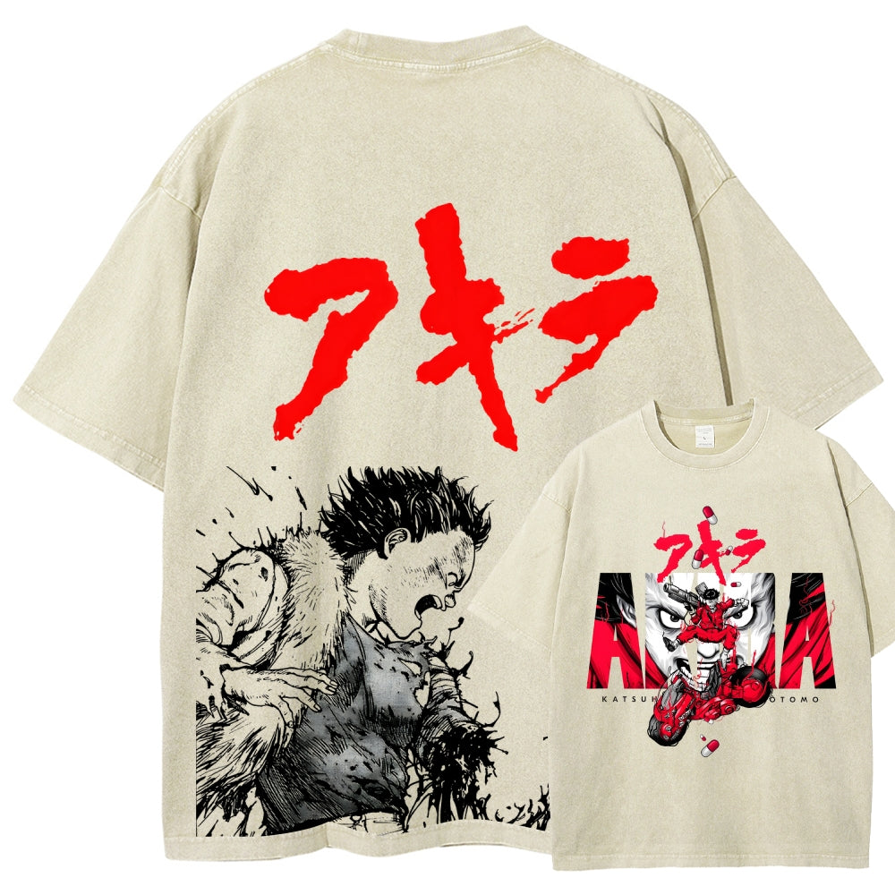 Akira Unisex Fit Washed T-Shirt 2511022971