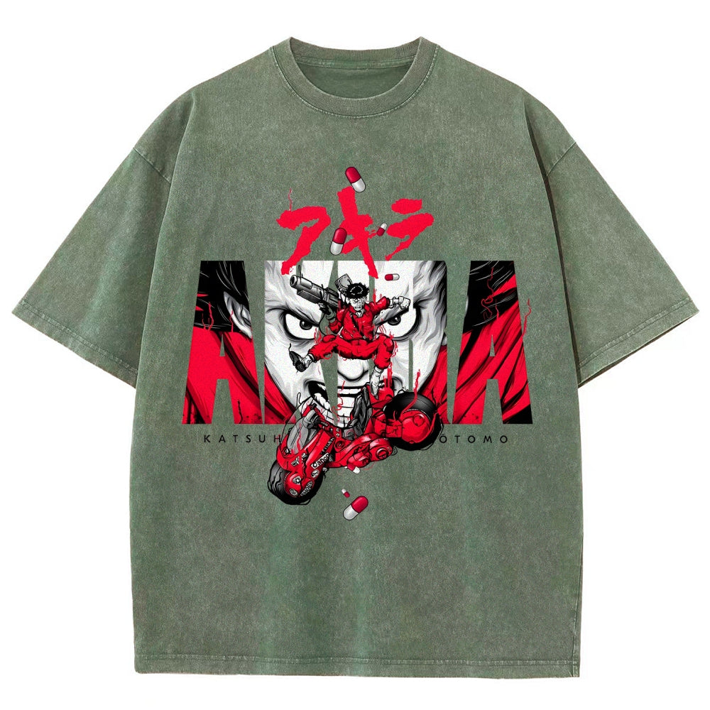 Akira Unisex Fit Washed T-Shirt 2511022971