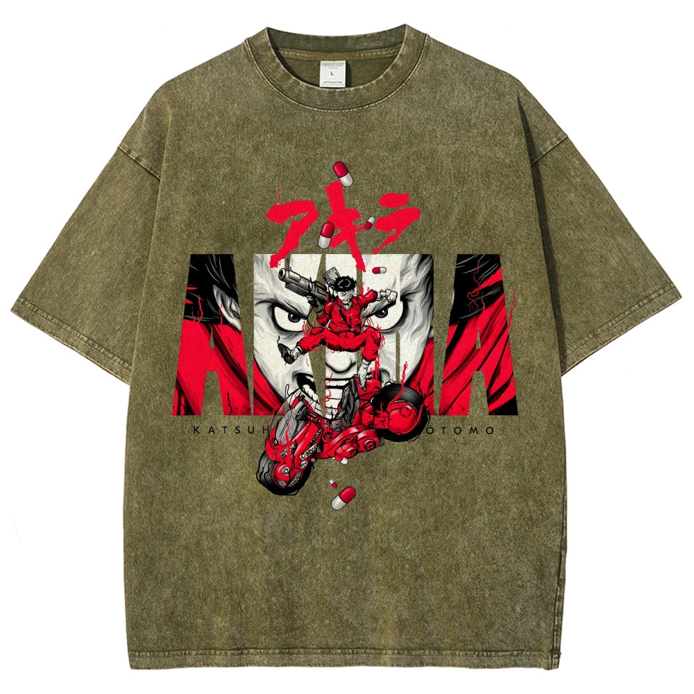 Akira Unisex Fit Washed T-Shirt 2511022971