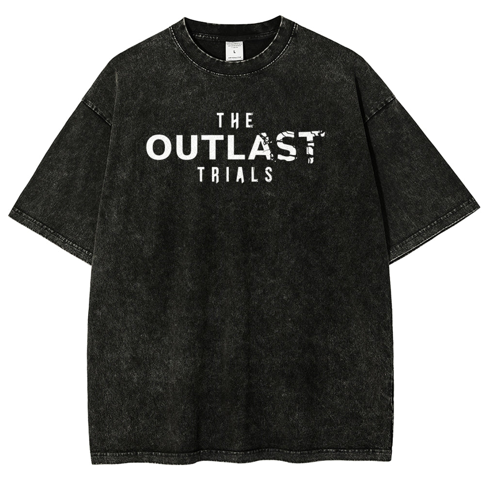The Outlast Trials Unisex Fit Washed T-Shirt 2511027305