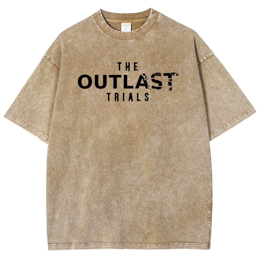 The Outlast Trials Unisex Fit Washed T-Shirt 2511027305