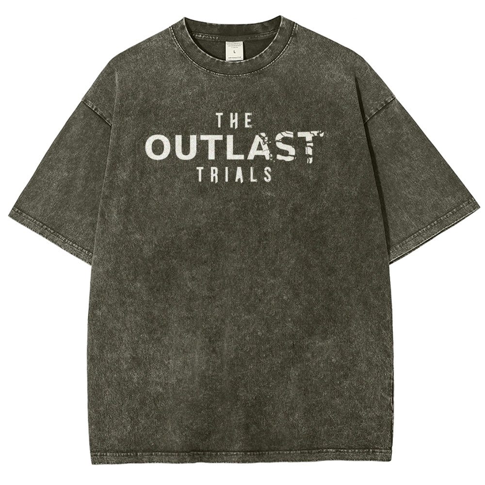 The Outlast Trials Unisex Fit Washed T-Shirt 2511027305