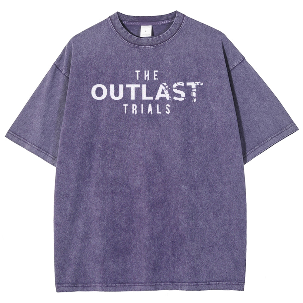 The Outlast Trials Unisex Fit Washed T-Shirt 2511027305