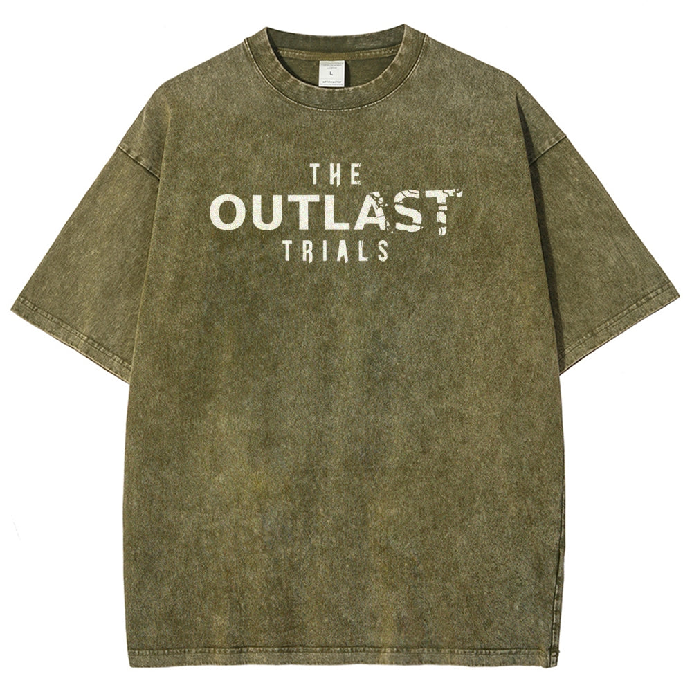 The Outlast Trials Unisex Fit Washed T-Shirt 2511027305
