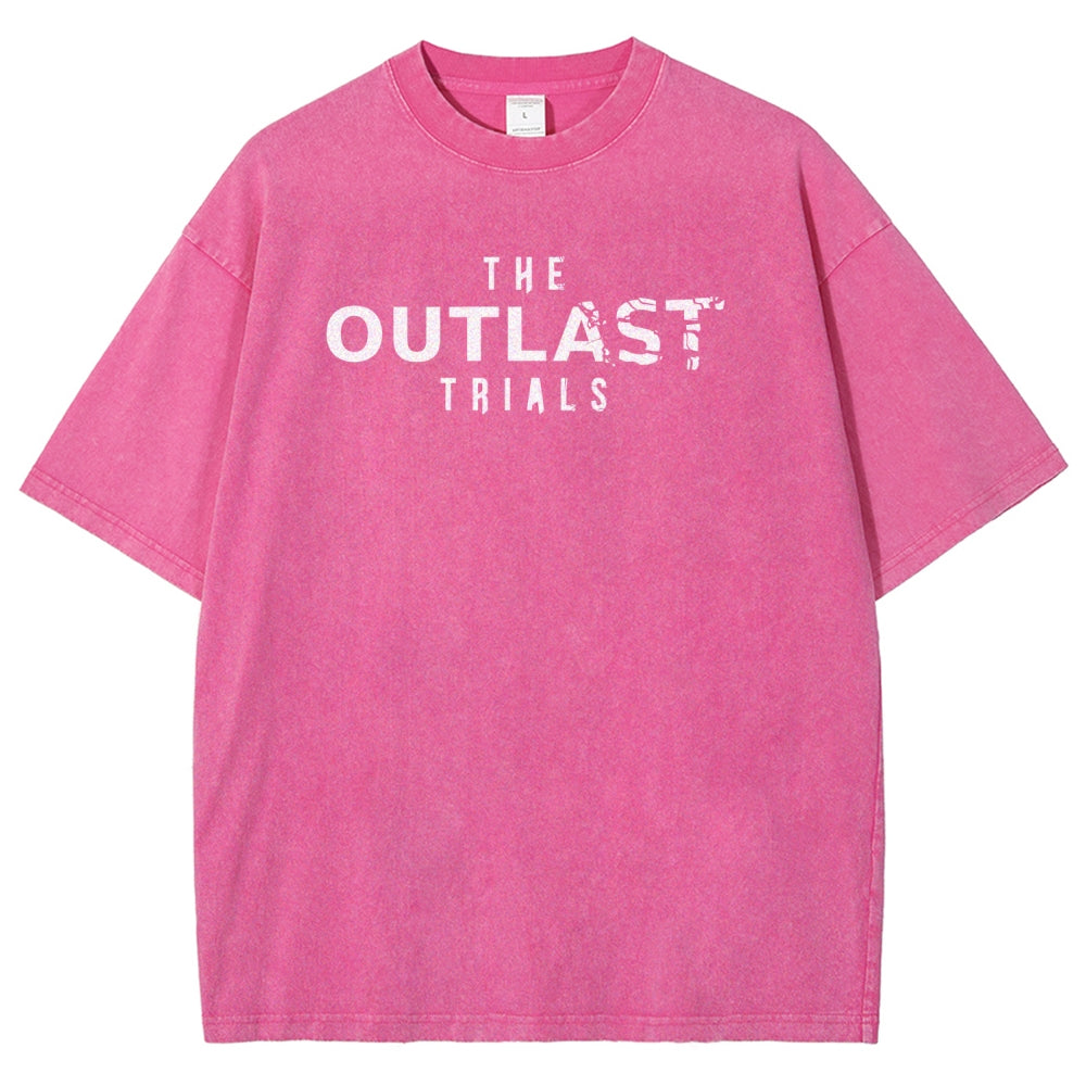 The Outlast Trials Unisex Fit Washed T-Shirt 2511027305