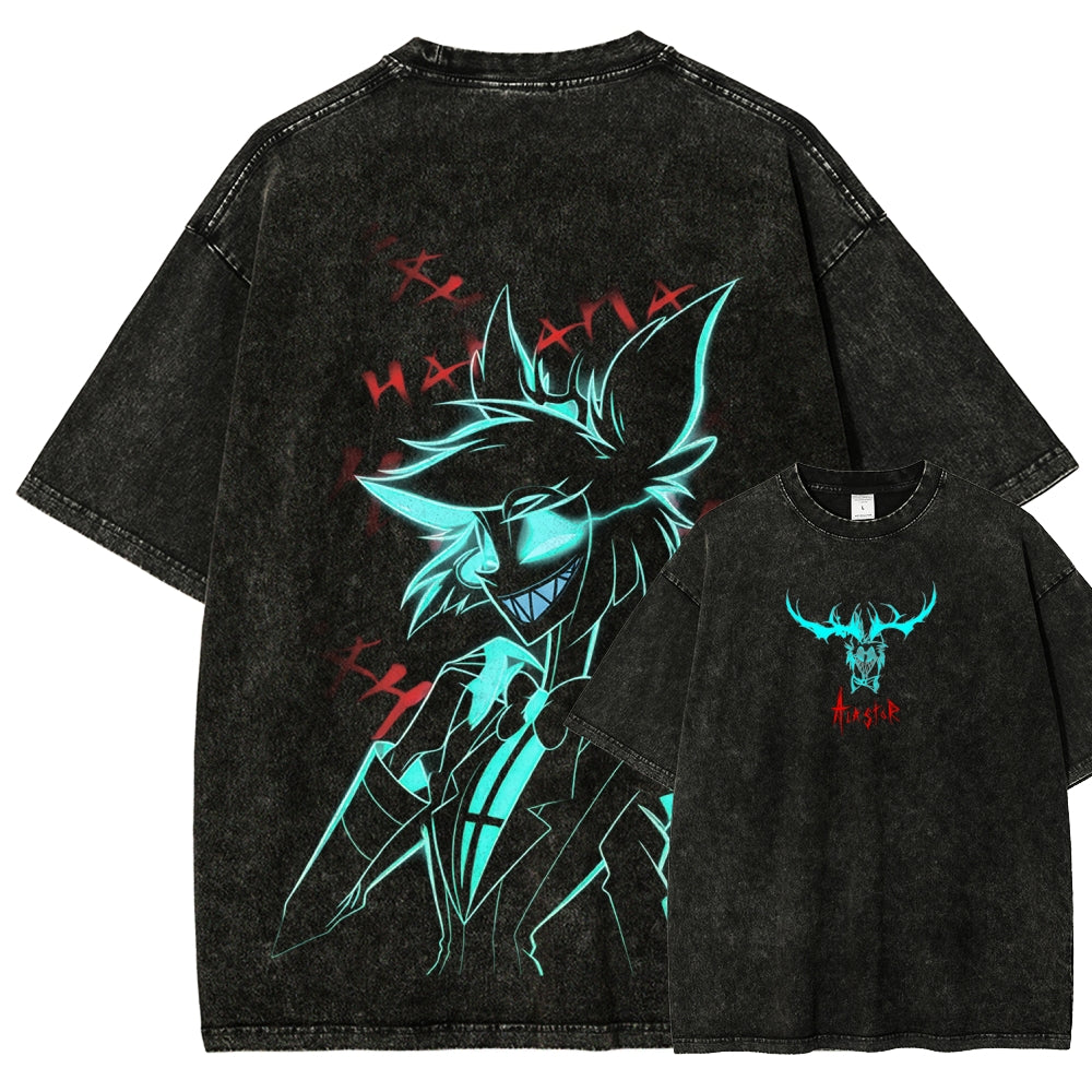 Hazbin Hotel Unisex Fit Washed T-Shirt 2512002659