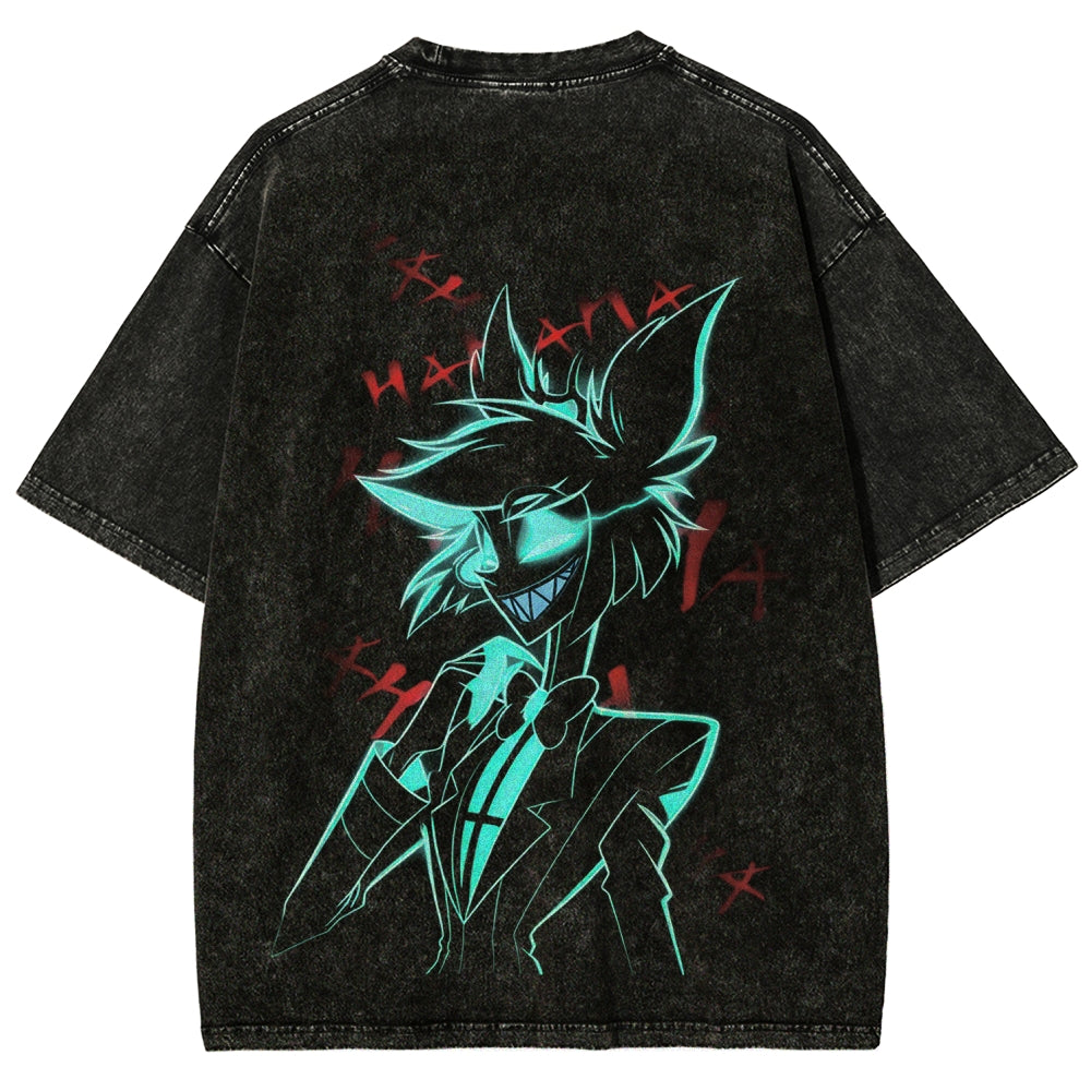 Hazbin Hotel Unisex Fit Washed T-Shirt 2512002659