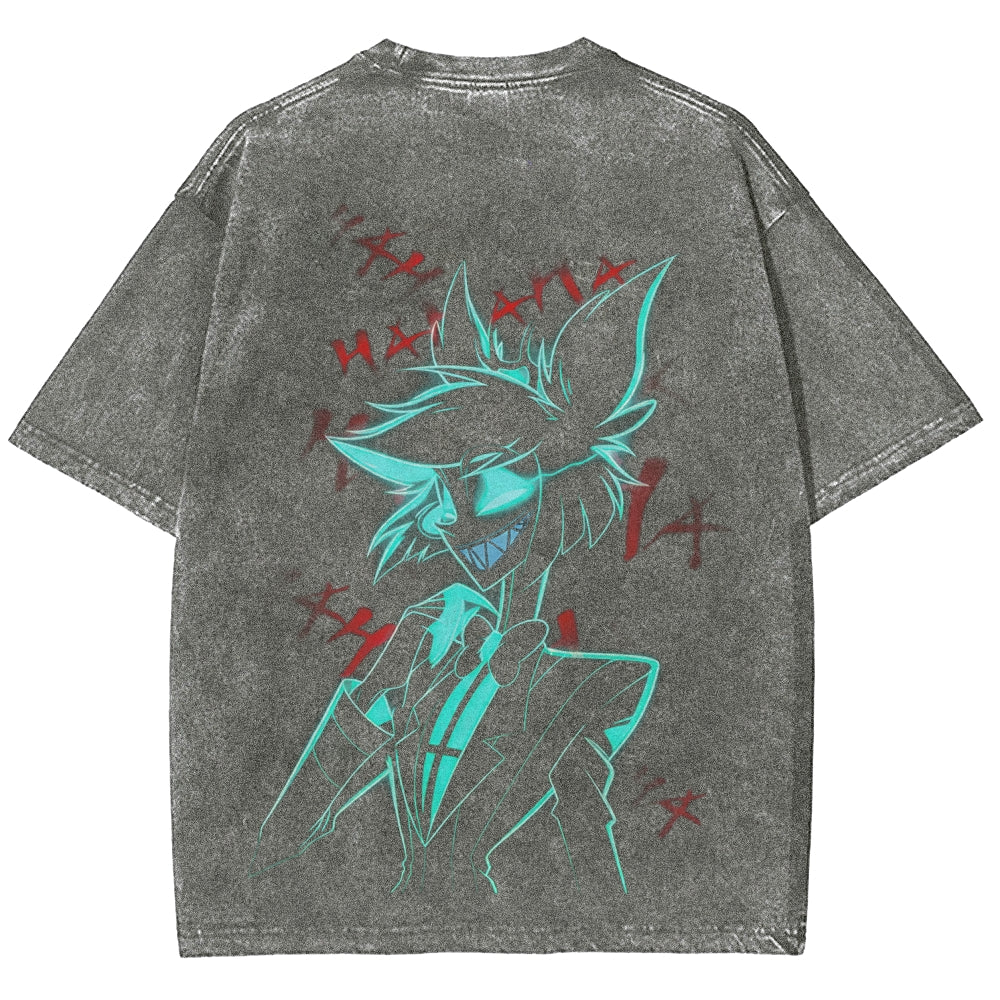 Hazbin Hotel Unisex Fit Washed T-Shirt 2512002659