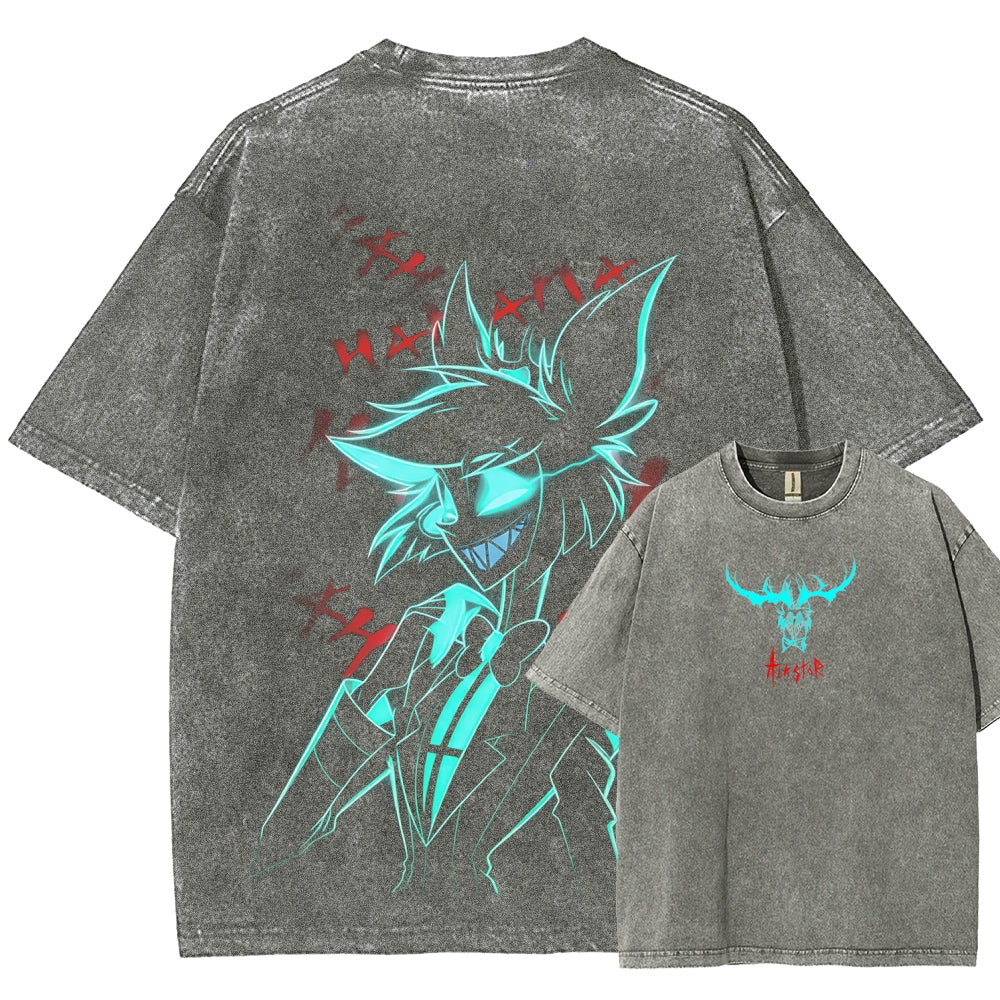 Hazbin Hotel Unisex Fit Washed T-Shirt 2512002659