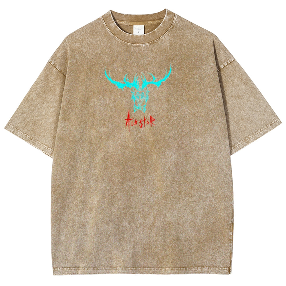 Hazbin Hotel Unisex Fit Washed T-Shirt 2512002659
