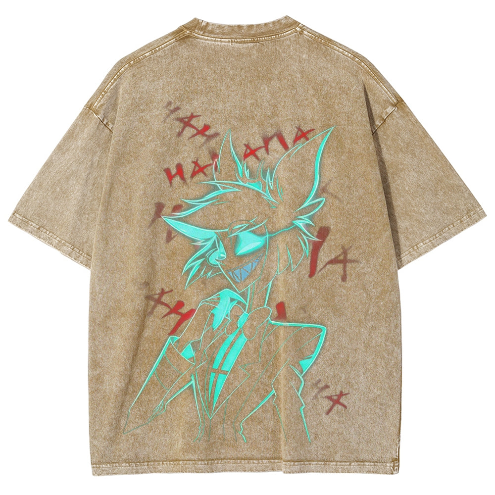 Hazbin Hotel Unisex Fit Washed T-Shirt 2512002659
