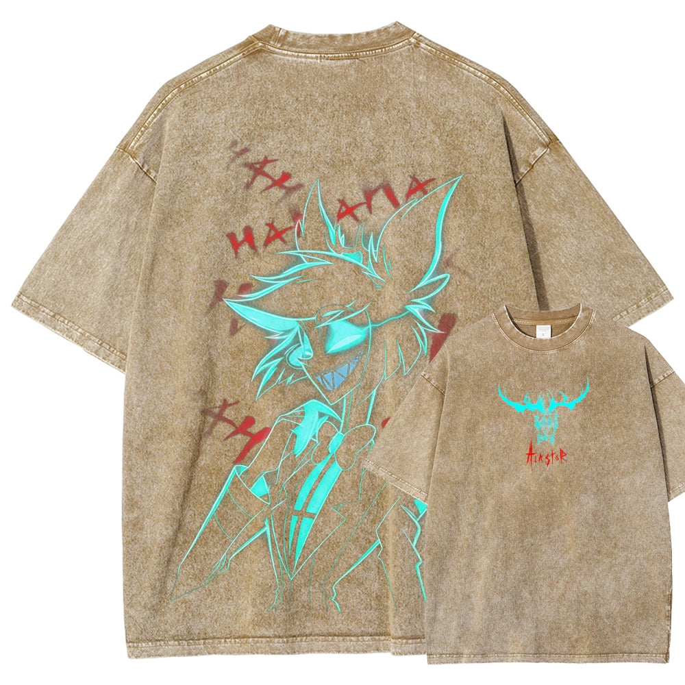 Hazbin Hotel Unisex Fit Washed T-Shirt 2512002659