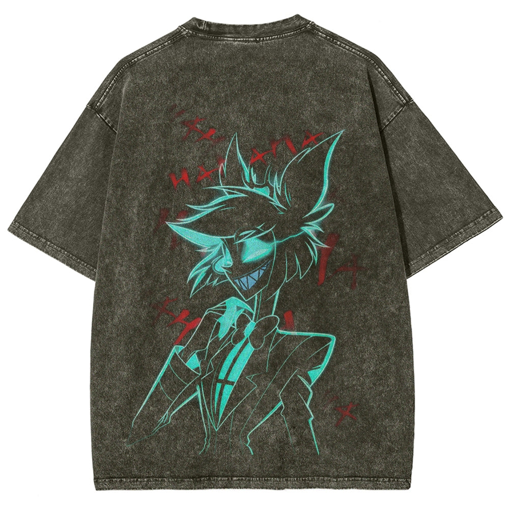 Hazbin Hotel Unisex Fit Washed T-Shirt 2512002659