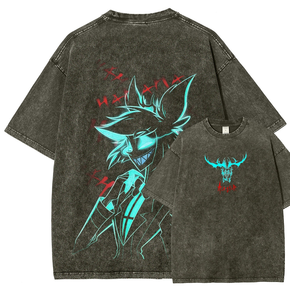 Hazbin Hotel Unisex Fit Washed T-Shirt 2512002659