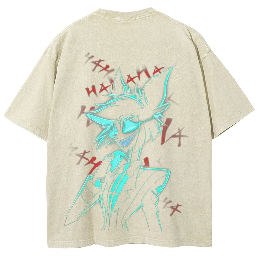 Hazbin Hotel Unisex Fit Washed T-Shirt 2512002659