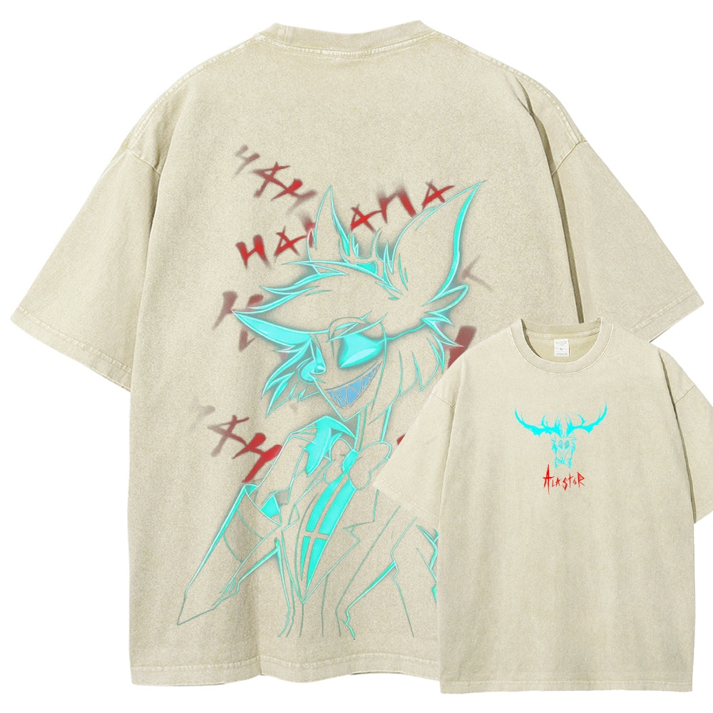 Hazbin Hotel Unisex Fit Washed T-Shirt 2512002659