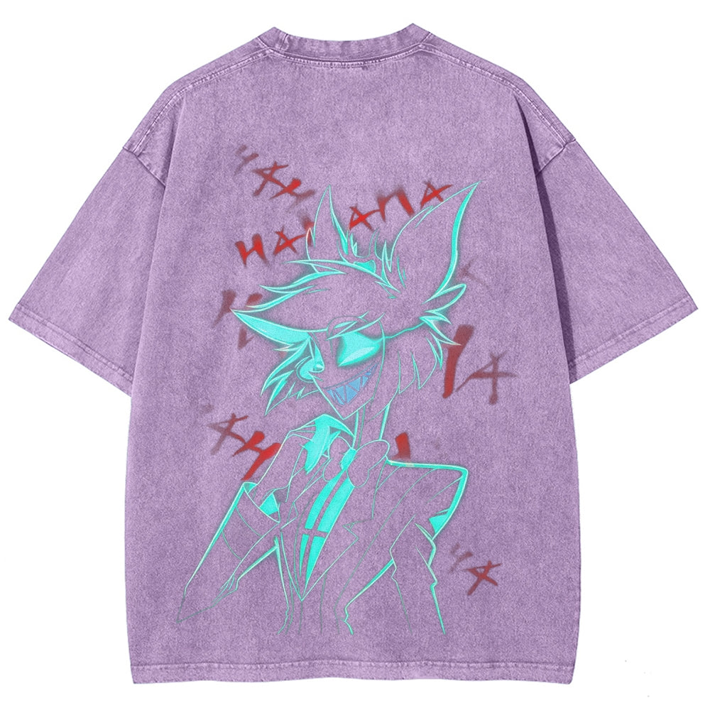 Hazbin Hotel Unisex Fit Washed T-Shirt 2512002659