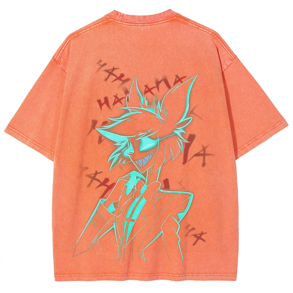 Hazbin Hotel Unisex Fit Washed T-Shirt 2512002659