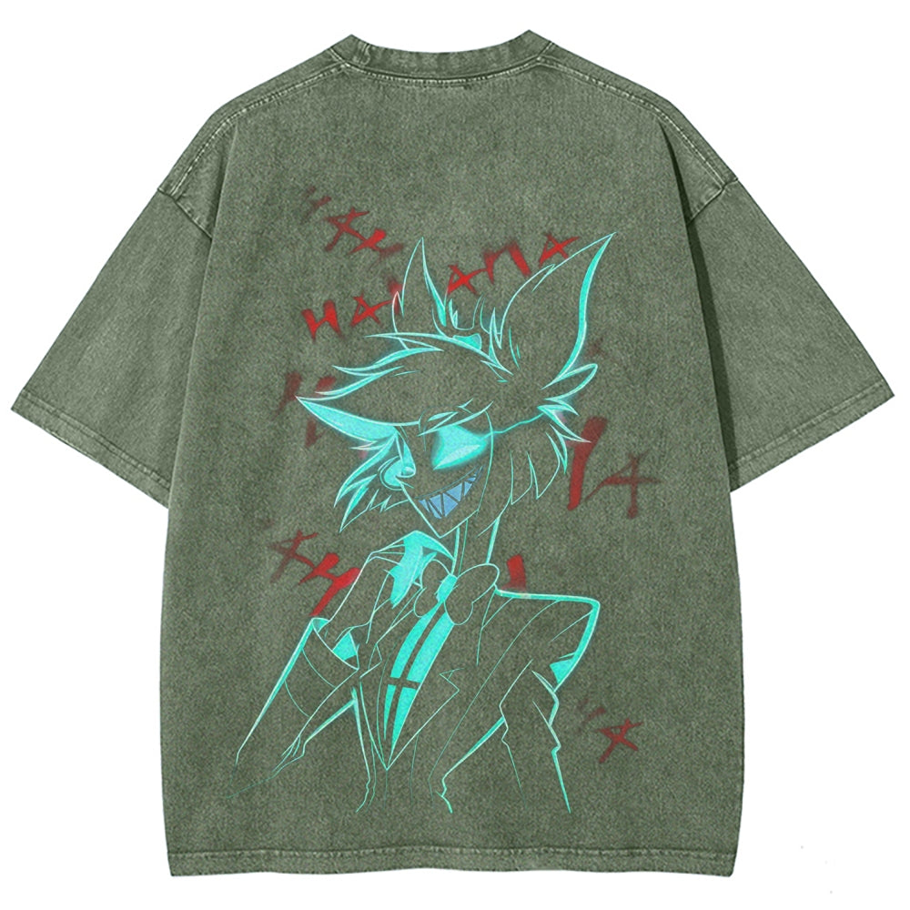 Hazbin Hotel Unisex Fit Washed T-Shirt 2512002659