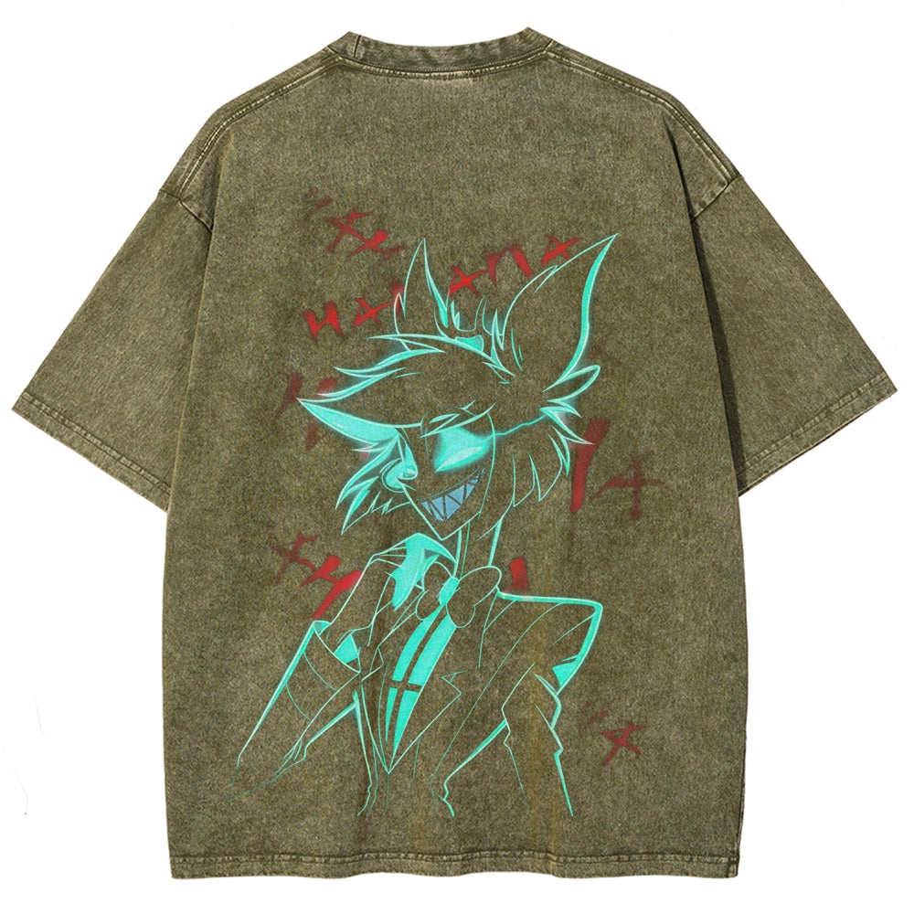 Hazbin Hotel Unisex Fit Washed T-Shirt 2512002659